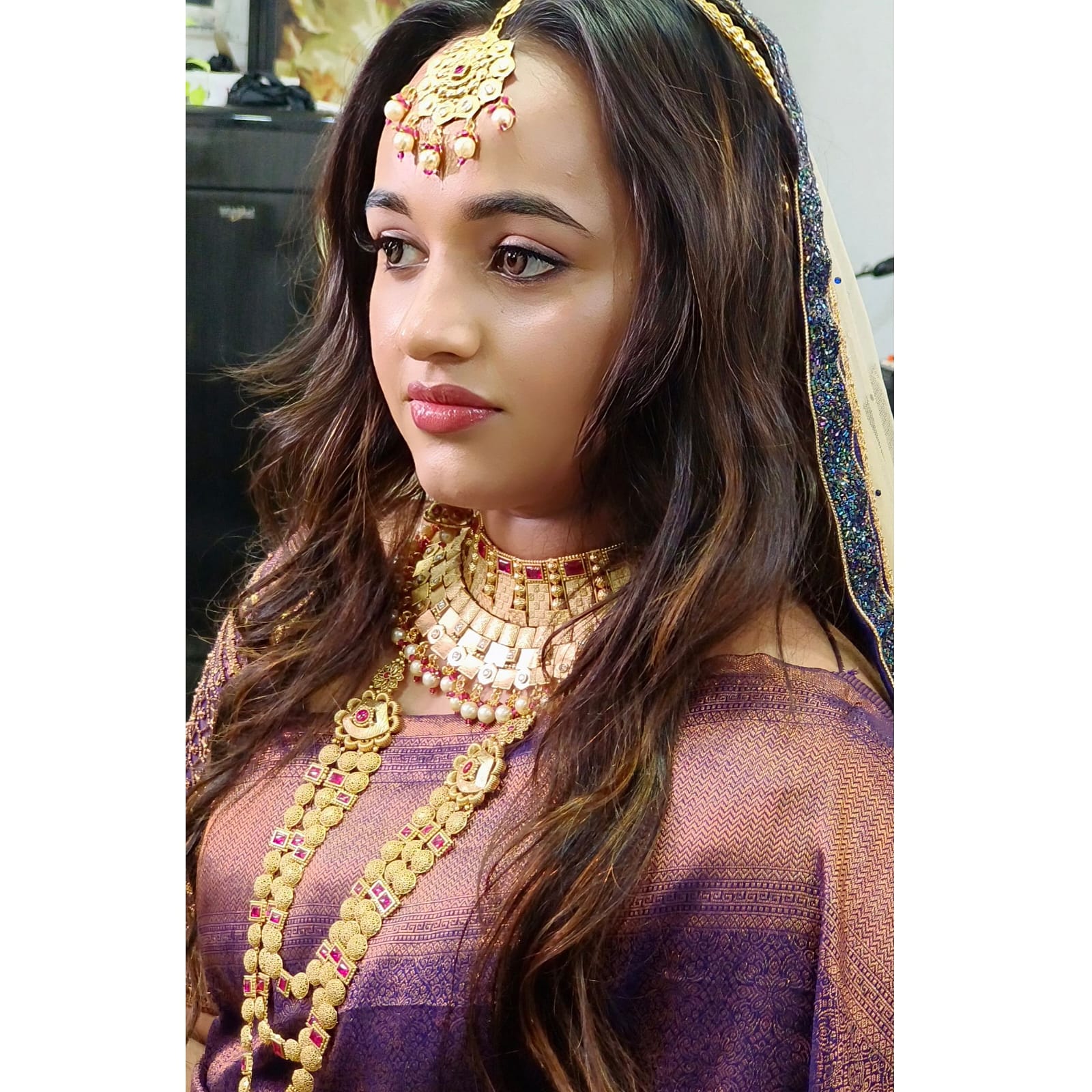 bridal look of diyona